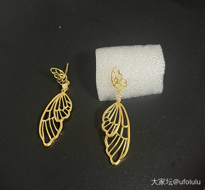 拆包裹，福来岛羽翼耳坠，轻盈感_网店商家金
