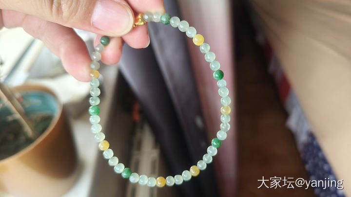 天然缅甸A货翡翠绿扣子_翡翠