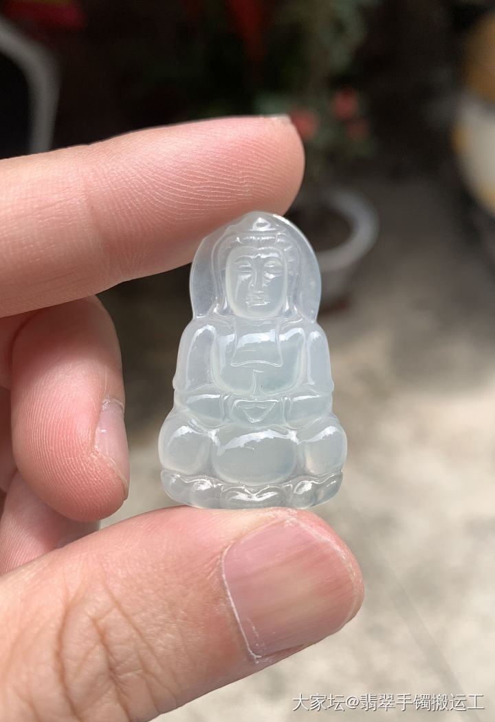 出观音吊坠，420元_翡翠