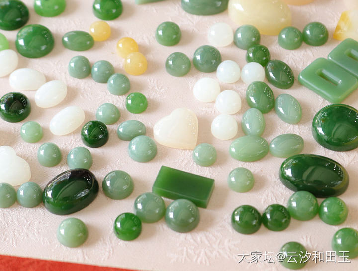 和田玉蛋面可镶嵌_和田玉