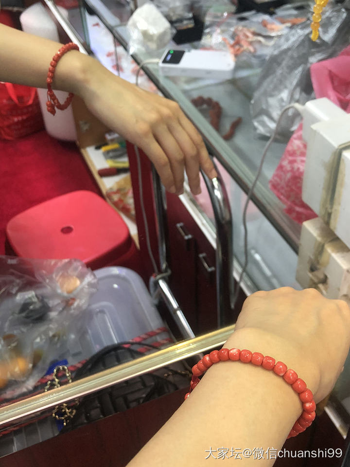 莫莫珊瑚手串一号色品质好_有机宝石
