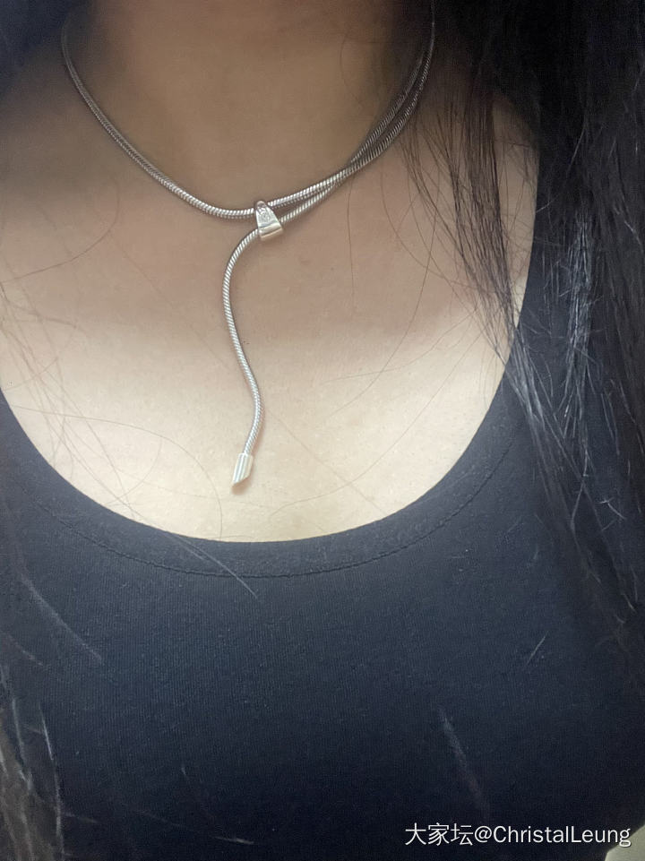 买了条挺好玩的蛇骨链_首饰