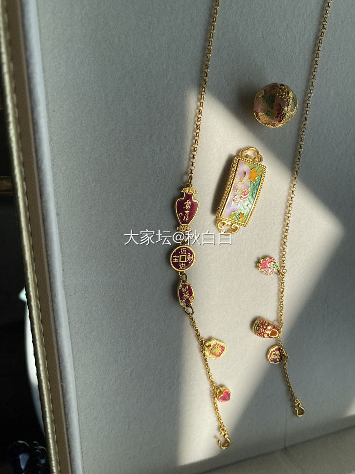 大盘加8出弥漫琪家全新手工万能链、高温烧蓝錾刻龙珠_金