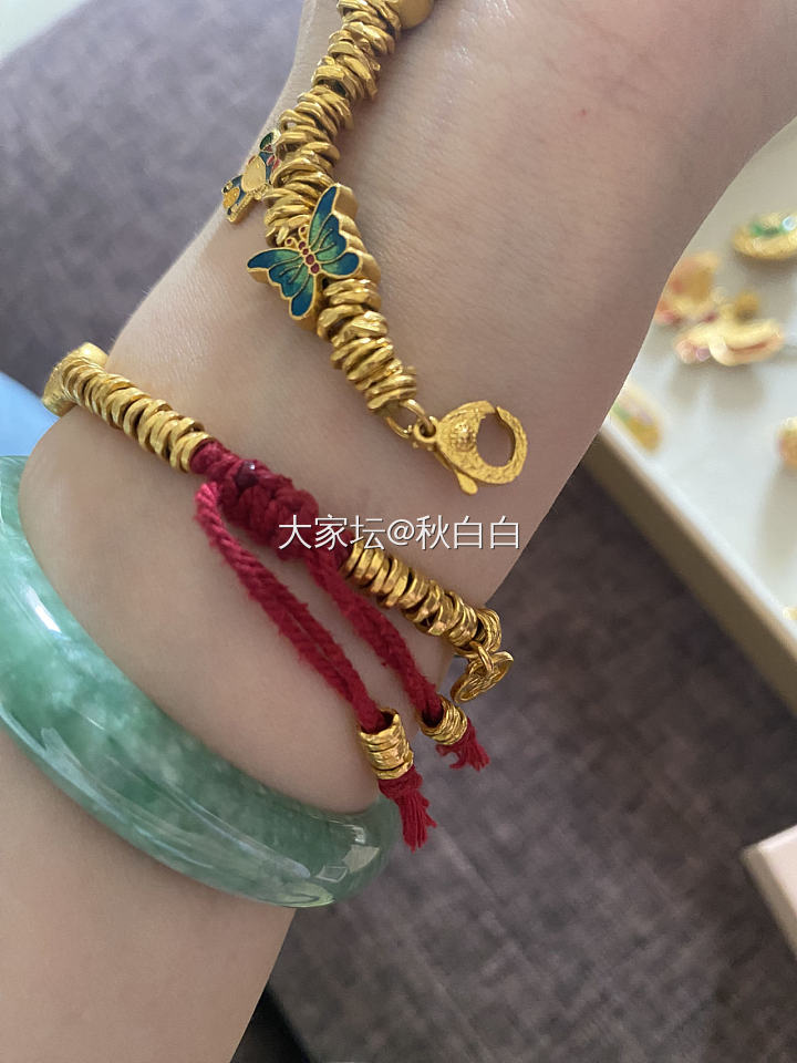 大盘加8出如画家蝴蝶盘缠手链_金