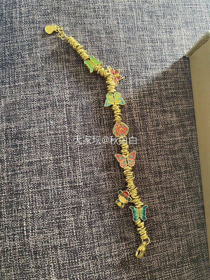 大盘加8出如画家蝴蝶盘缠手链_金
