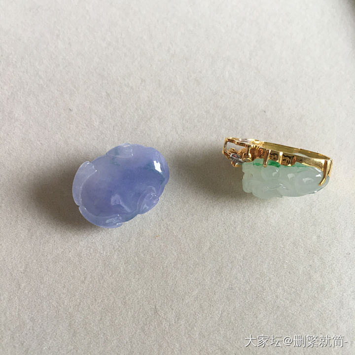 降价大亏出翡翠绿貔貅和紫貔貅_翡翠