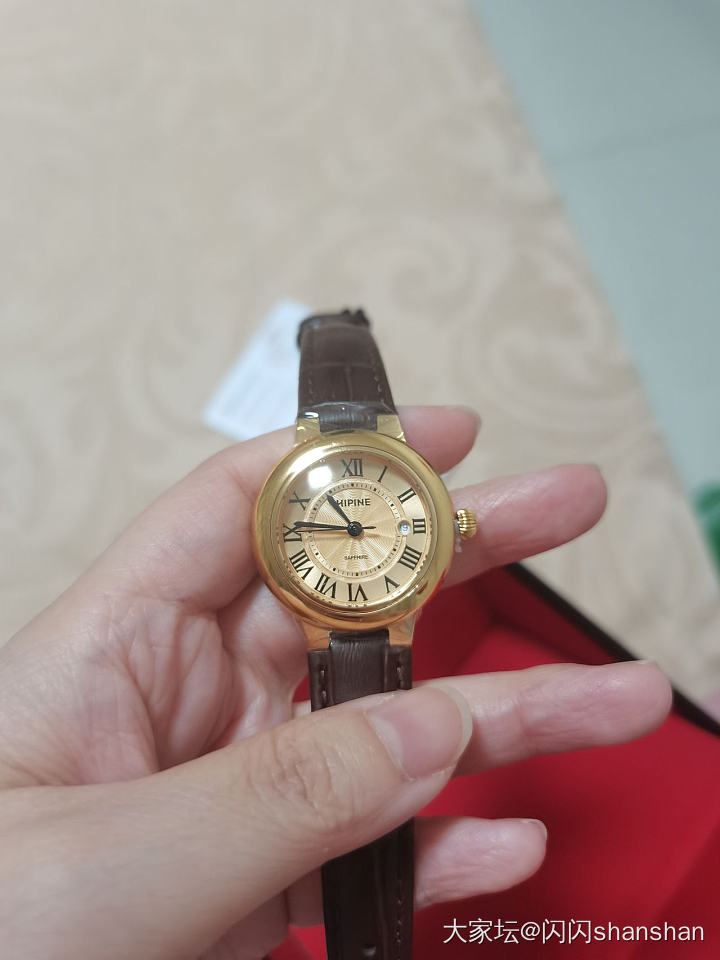 我的金表也到喽，好看，皮带是5.24克，不像姐妹们暴击的多_网店商家
