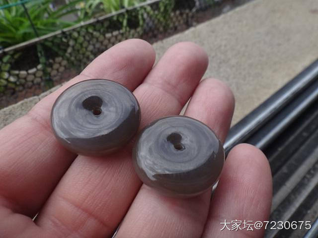 小特色辟邪阴阳脸且末糖料和田玉平安扣一对220元包快递_和田玉