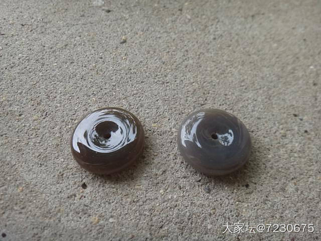 小特色辟邪阴阳脸且末糖料和田玉平安扣一对220元包快递_和田玉
