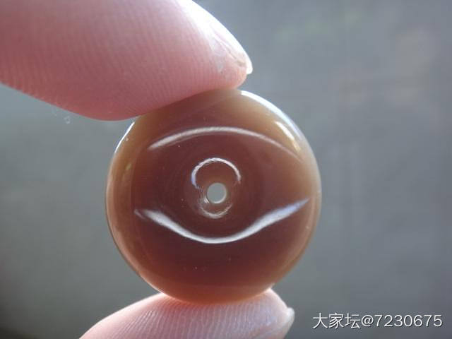 小特色辟邪阴阳脸且末糖料和田玉平安扣一对220元包快递_和田玉