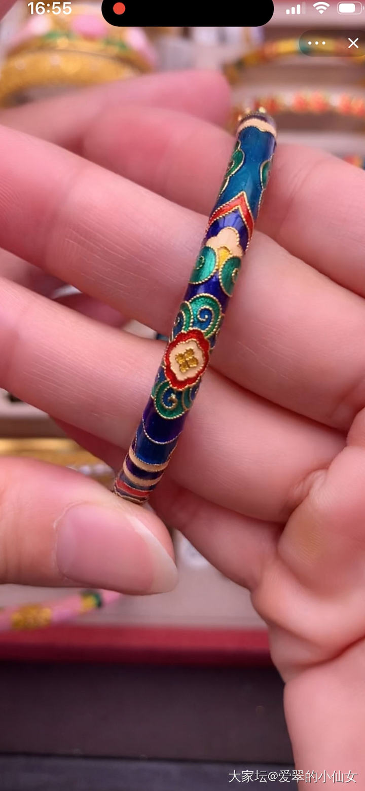御选古法金黄金999手镯_金