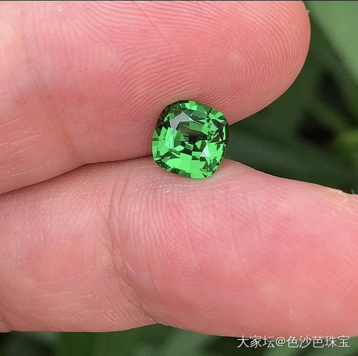 1.79克拉全净玻璃体卡扎尼绿沙弗莱_彩色宝石