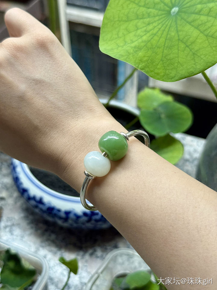 🤍白色加绿色是夏日绝佳cp💚_和田玉