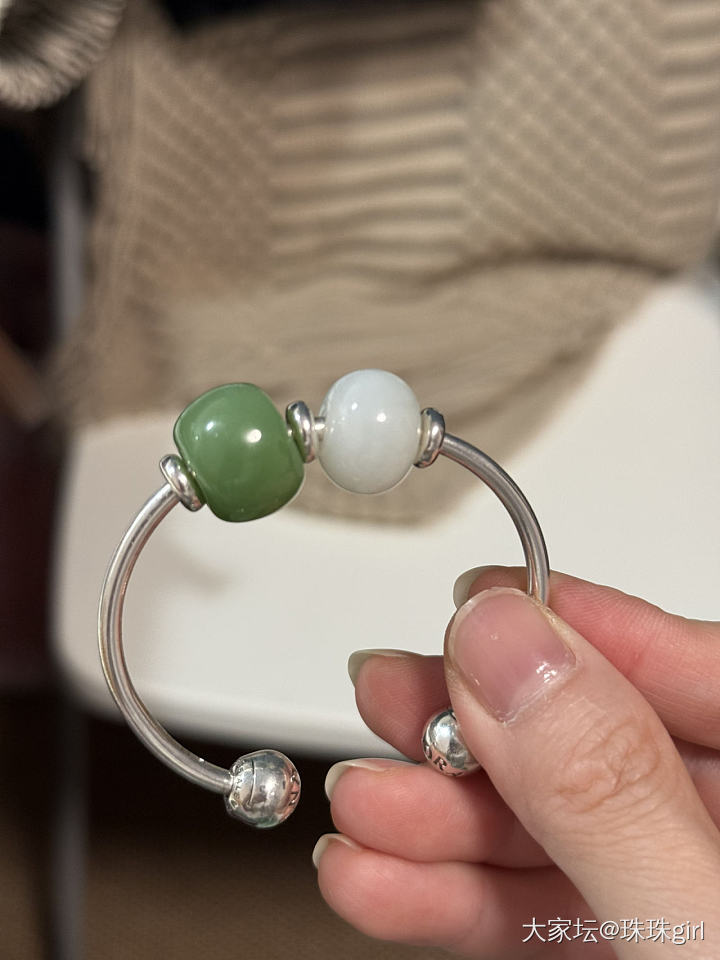 🤍白色加绿色是夏日绝佳cp💚_和田玉