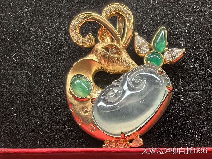 炒冷饭系列_镶嵌设计翡翠金