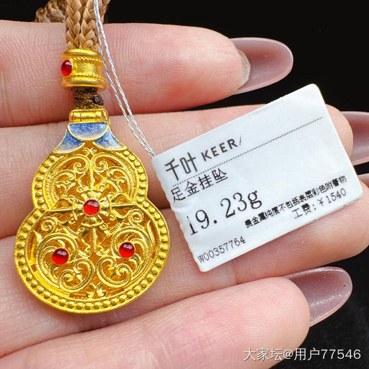 全新鸳鸯金楼千叶足金999_金