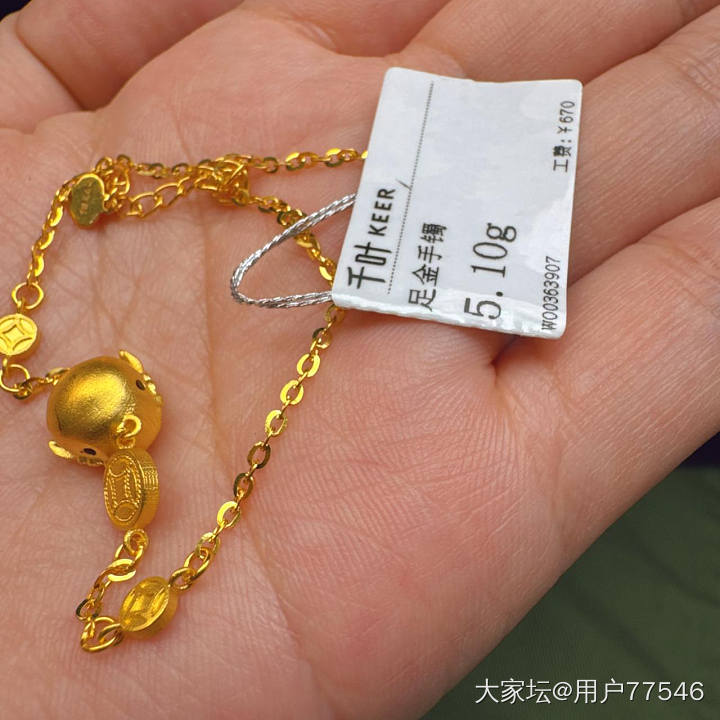 全新鸳鸯金楼千叶足金999_金
