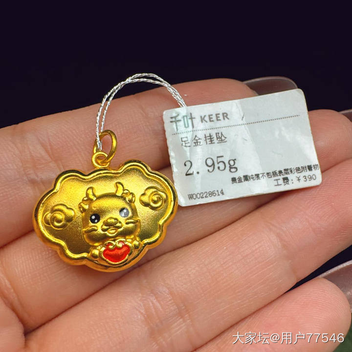 全新鸳鸯金楼千叶足金999_金