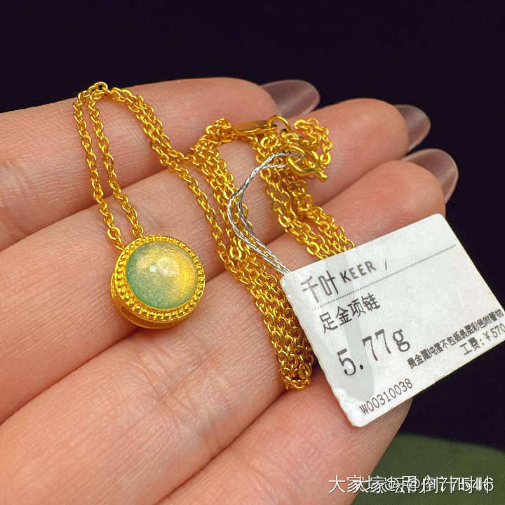 全新鸳鸯金楼千叶足金999_金