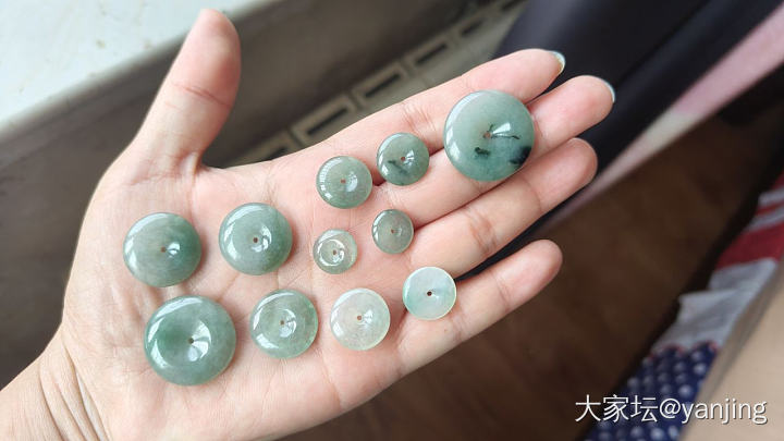 天然A货翡翠平安扣打包处理_翡翠