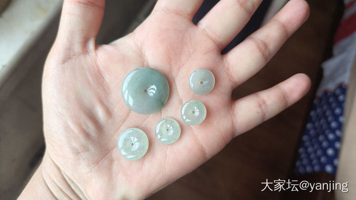 天然A货翡翠平安扣打包处理_翡翠