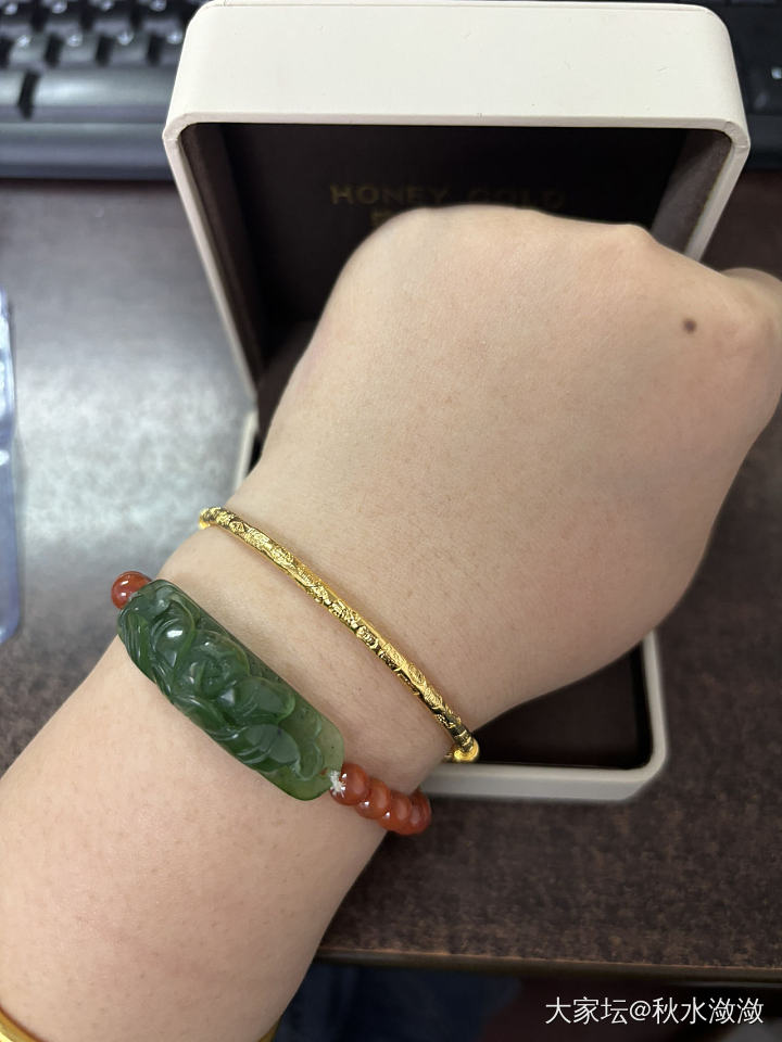 蜜金发货的真快_手链金