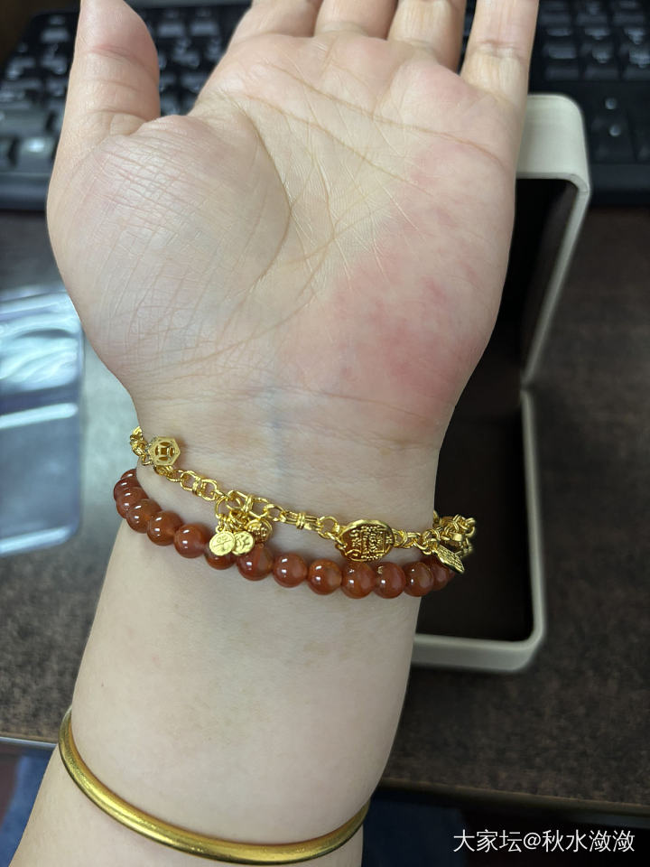 蜜金发货的真快_手链金