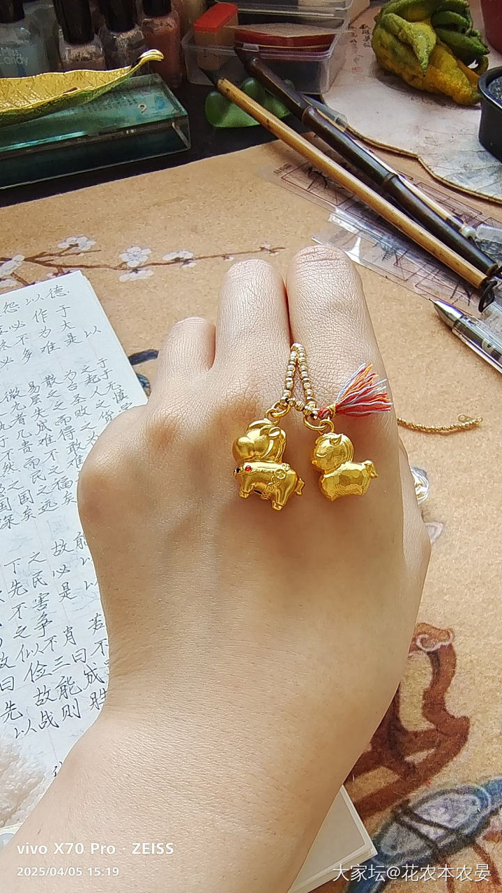 姐妹们帮我选款！小马吊坠。_金