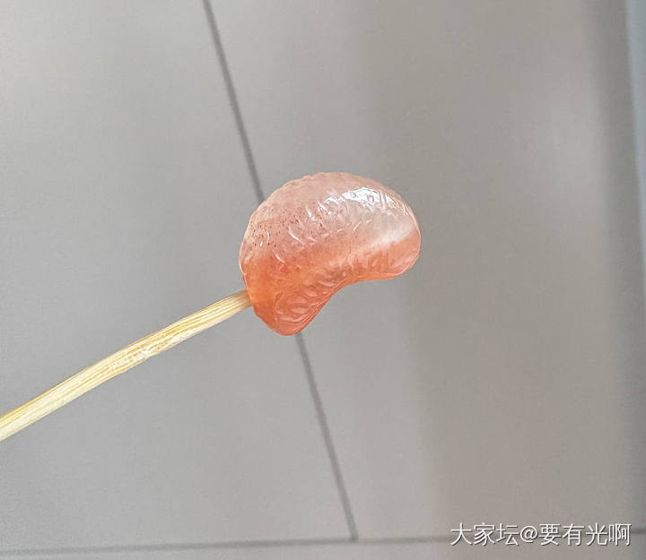 高冰南红橘子瓣项链吊坠小雕件_玉石