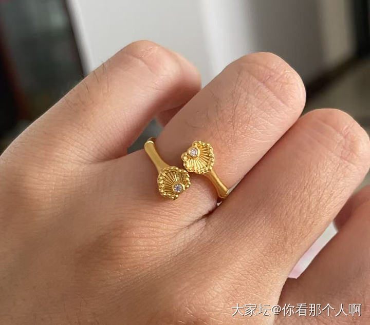 羊毛戒指到了_金