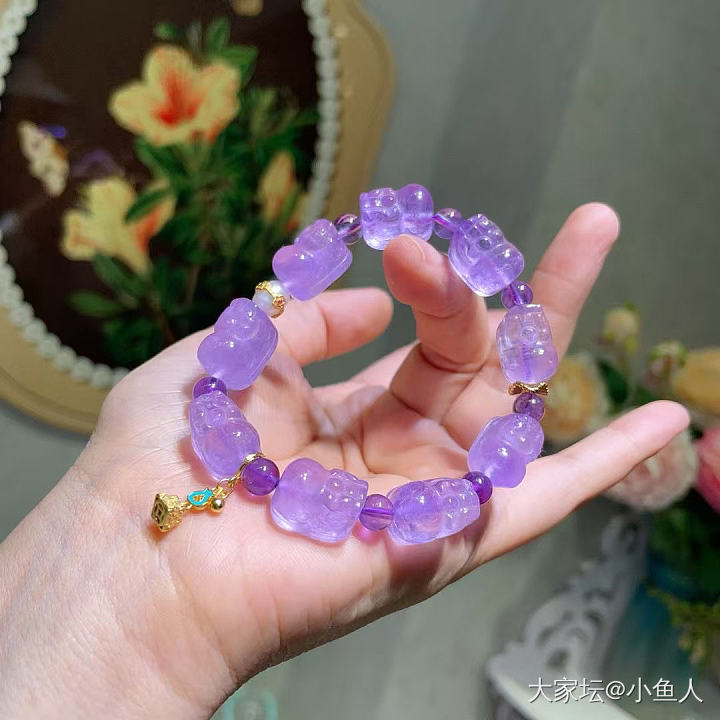 薰衣草貔貅_水晶