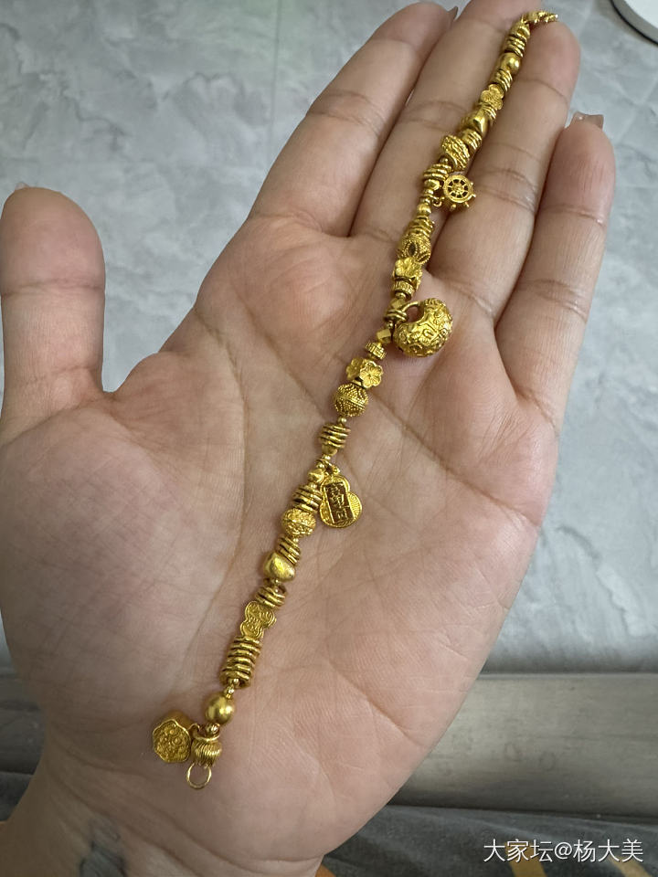 足金手链_金