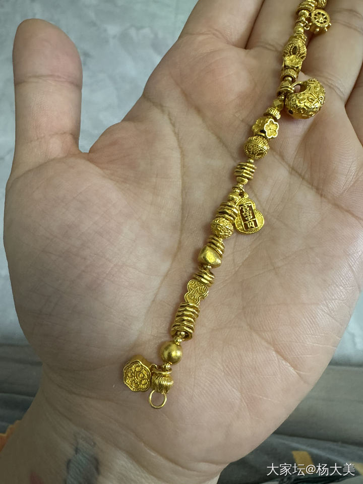 足金手链_金