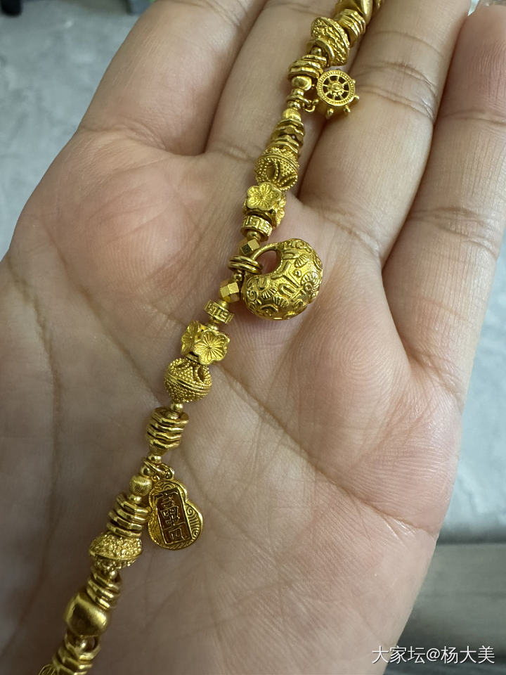 足金手链_金