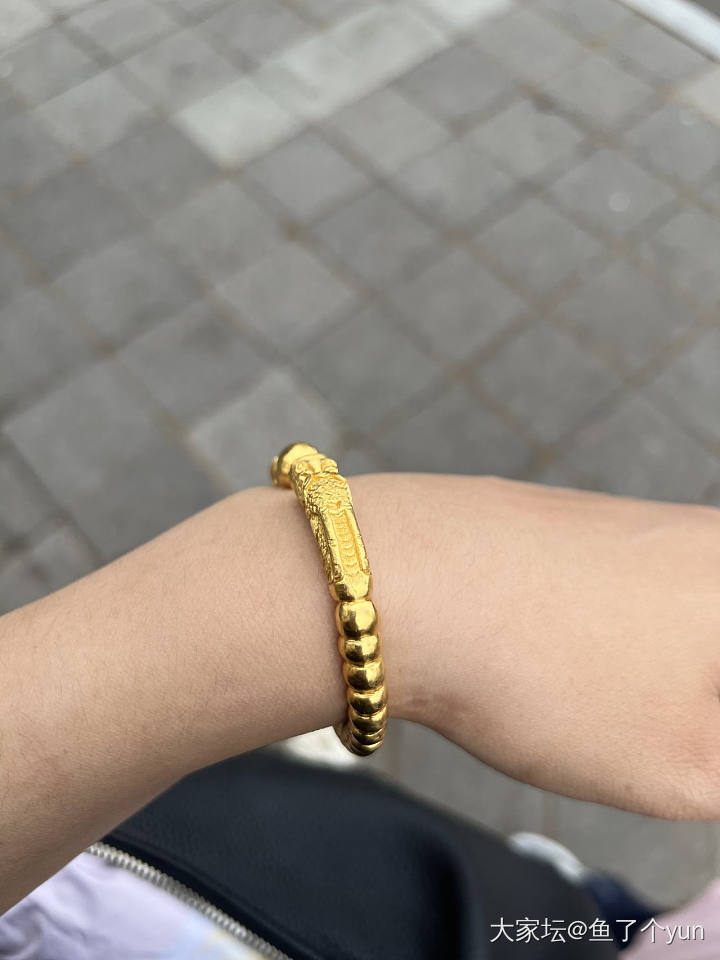 点老板双龙戏珠连珠镯_金