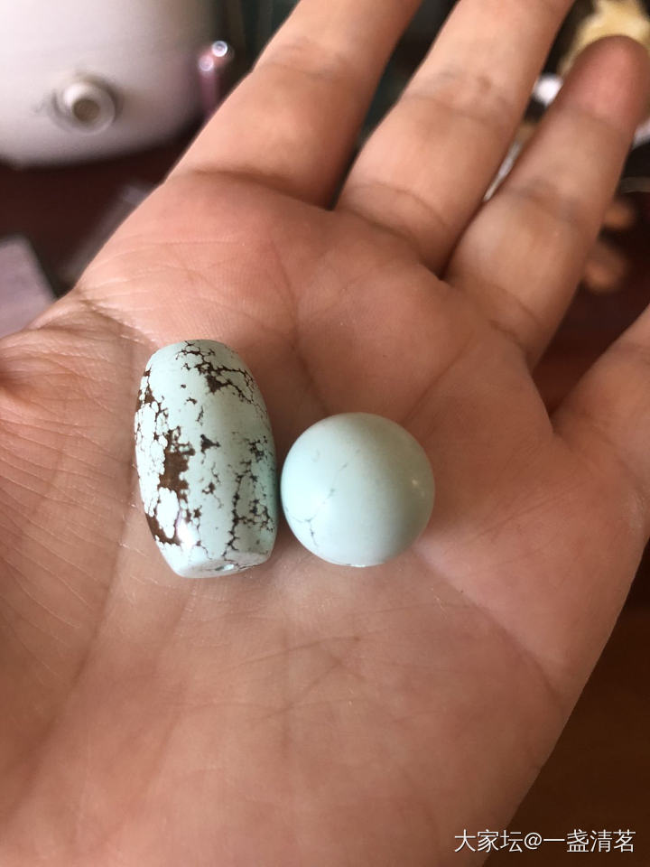 绿松桶珠送一颗圆珠_首饰