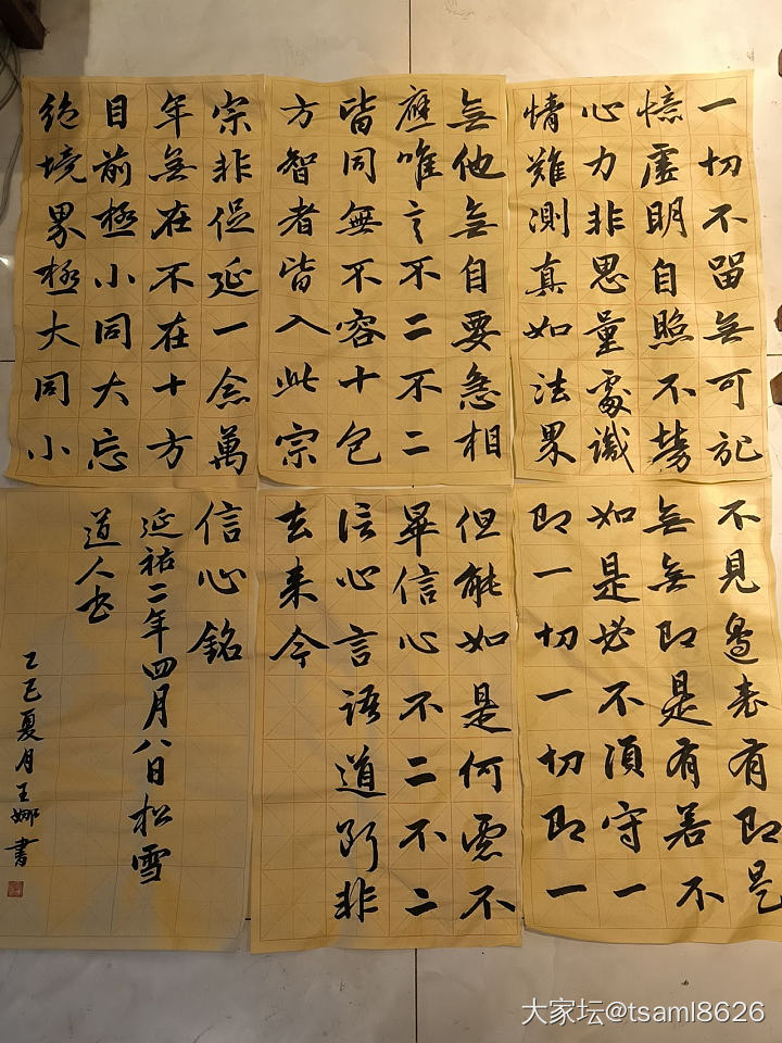 自学书法一年半了_书法