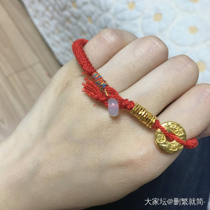 出一个吉言金饼和卡5盘缠（提供蜡线金刚结免费编绳）_金