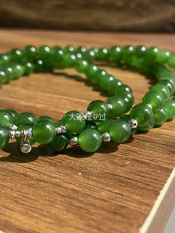 碧玉串_珠串和田玉