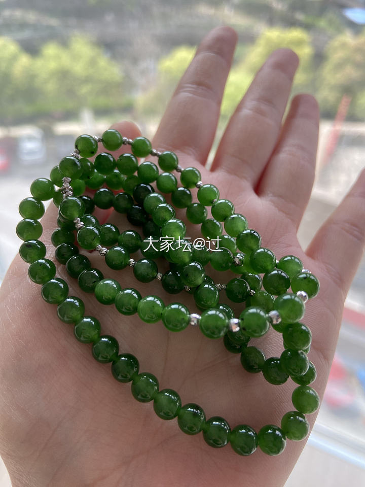 碧玉串_珠串和田玉