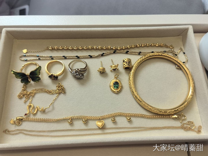 出旧迎新，坛红繁花手镯，60圈口，大盘加15，还有福来岛等等_金
