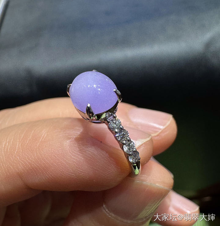 紫罗兰小排戒_翡翠