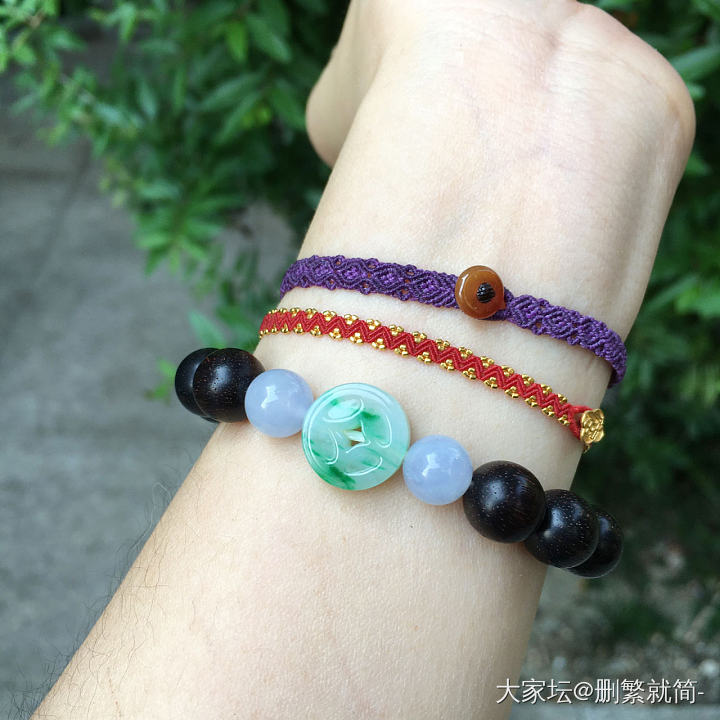 陈本出一条18k金芝麻珠（手工赠送）_翡翠