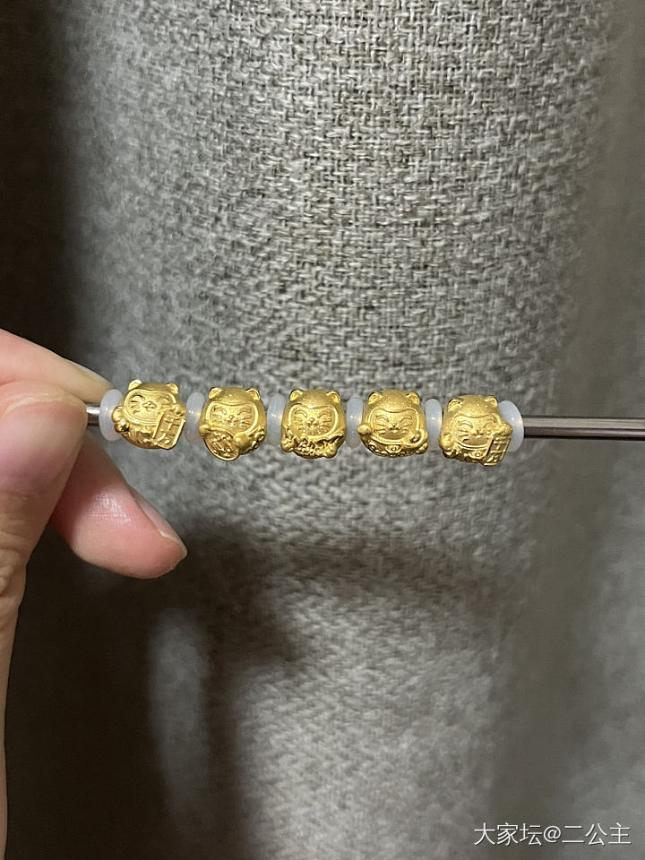 黄金开仓 出周大福转运珠 全新_金