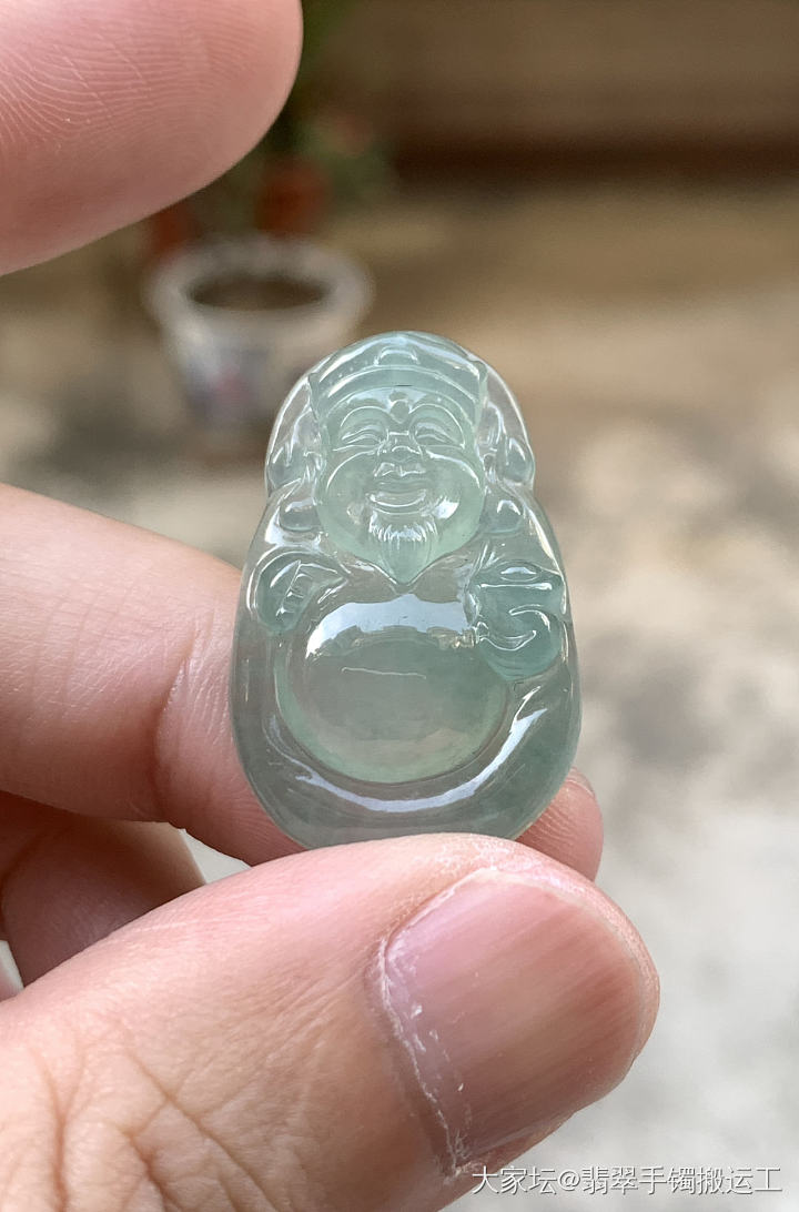 翡翠财神吊坠，百数可🉐️_翡翠