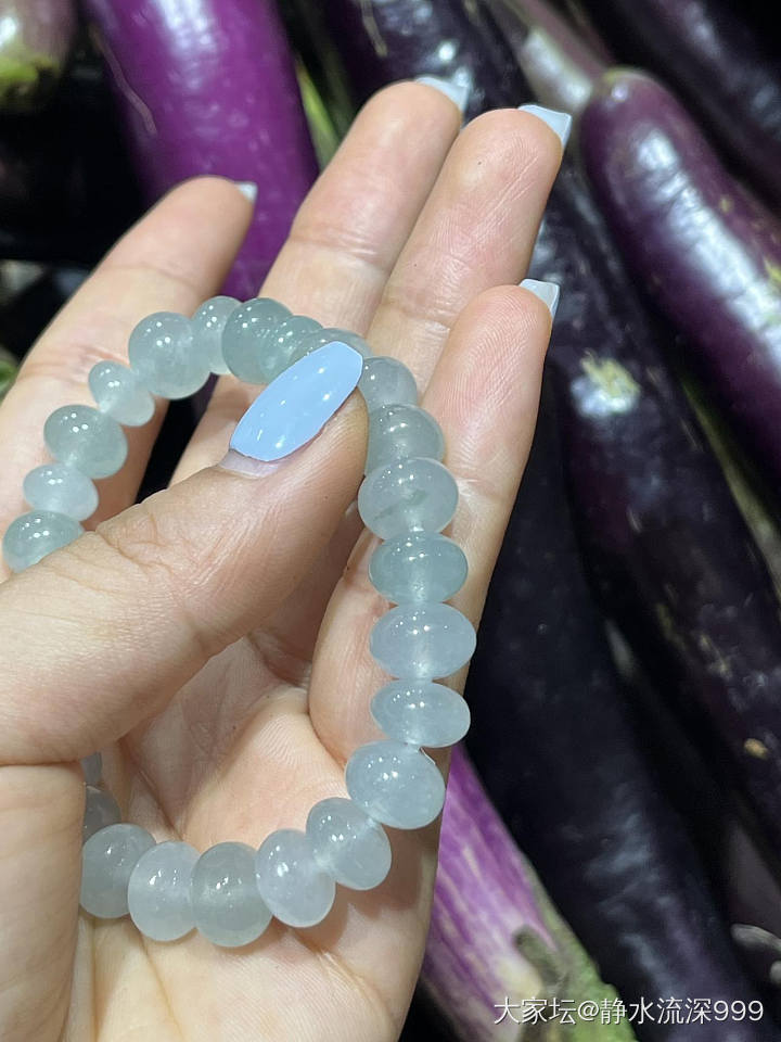 冰股珠翡翠手串_翡翠