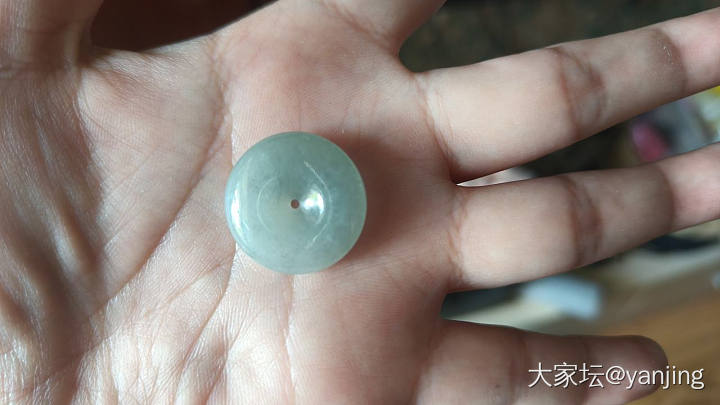 天然缅甸A货翡翠扣子_翡翠