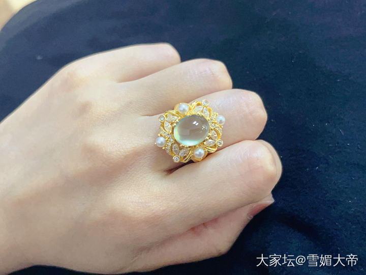 赶着金价涨_戒指葡萄石