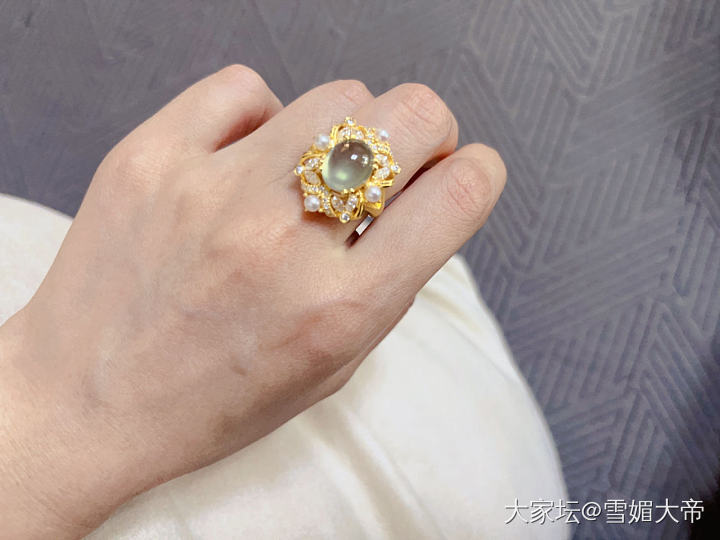 赶着金价涨_戒指葡萄石
