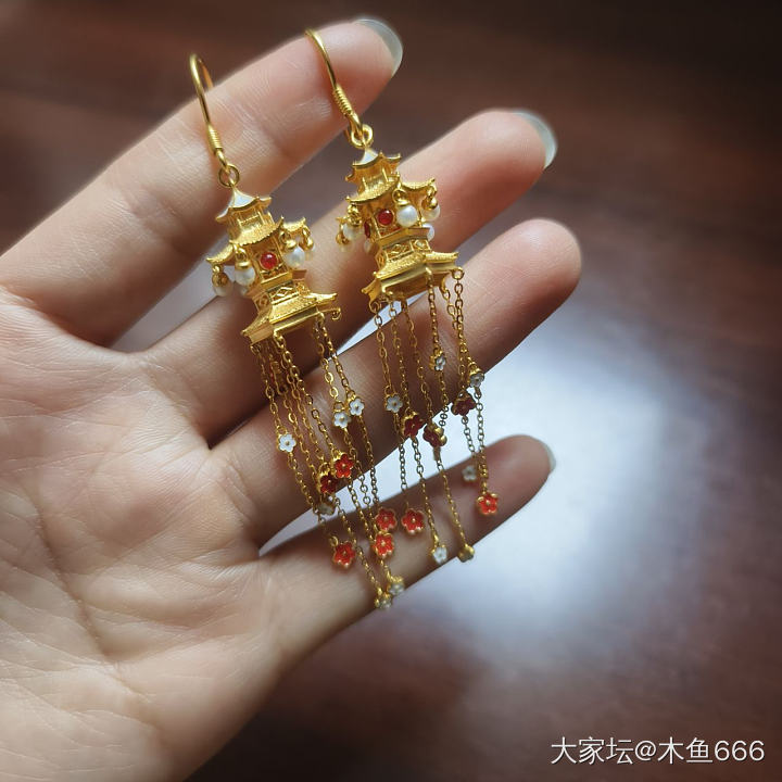 好看吗_耳饰金